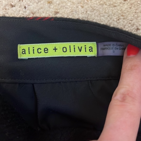 Alice + Olivia Plaid A Line Skirt - Picture 2 of 6